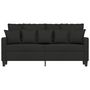 Voir la diapositive 3 : VIDAXL Canape a 2 places Noir 140 cm Tissu