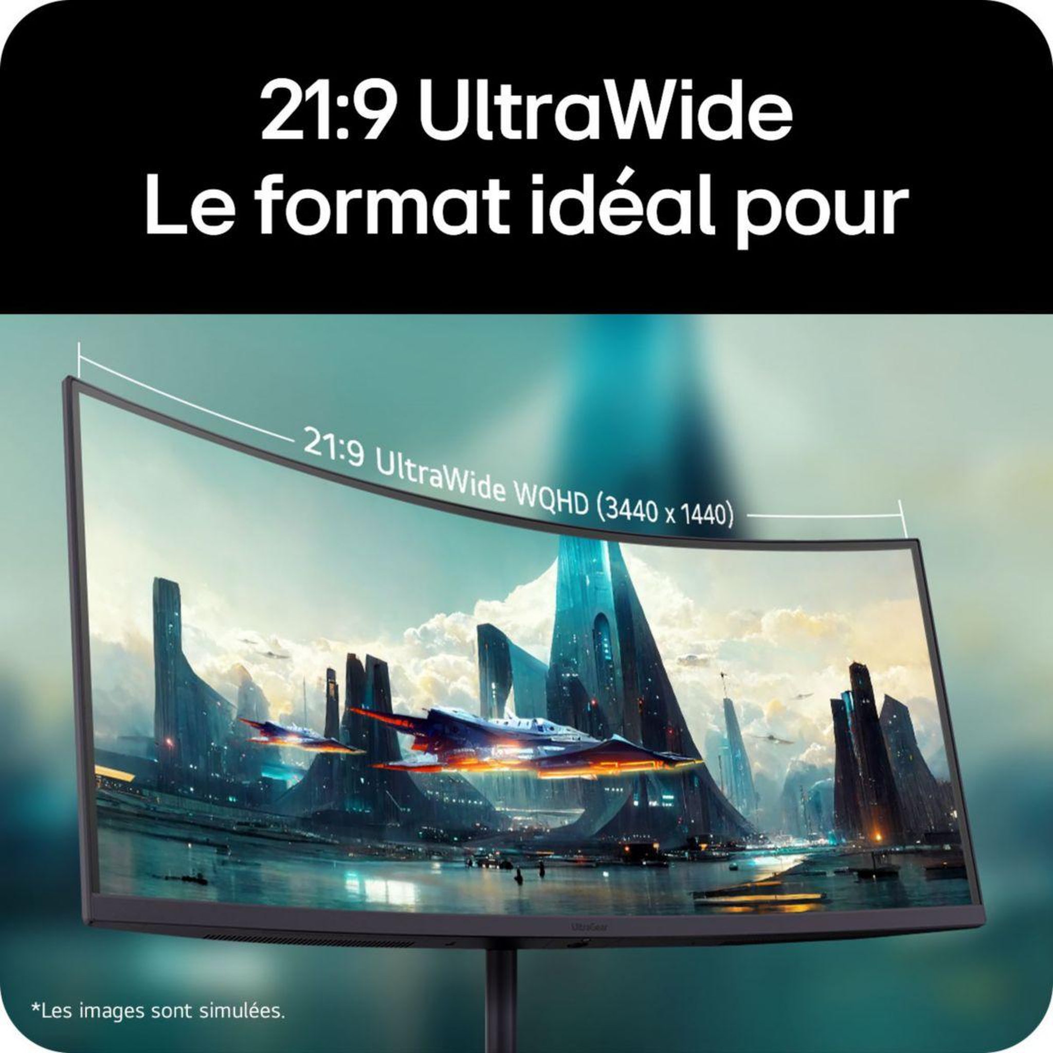 Voir la diapositive 4 : LG Ecran pc gamer 34g630a 34  incurvé uwqhd 240hz va hdr10 amd freesync & g-sync