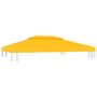 Voir la diapositive 2 : VIDAXL Toile de toit de belvedere 2 niveaux 310 g/m^2 4x3 m Jaune