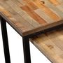 Voir la diapositive 4 : VIDAXL Ensemble de table basse gigogne 2 pcs Teck massif recuperation