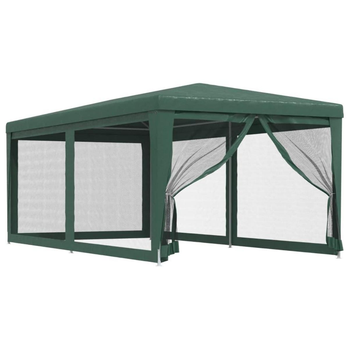 VIDAXL Tente de fete avec 4 parois laterales en maille Vert 3x6 m PEHD