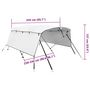 Voir la diapositive 6 : VIDAXL Toit bimini a 4 arceaux parois laterales 243x(230-244)x137 cm