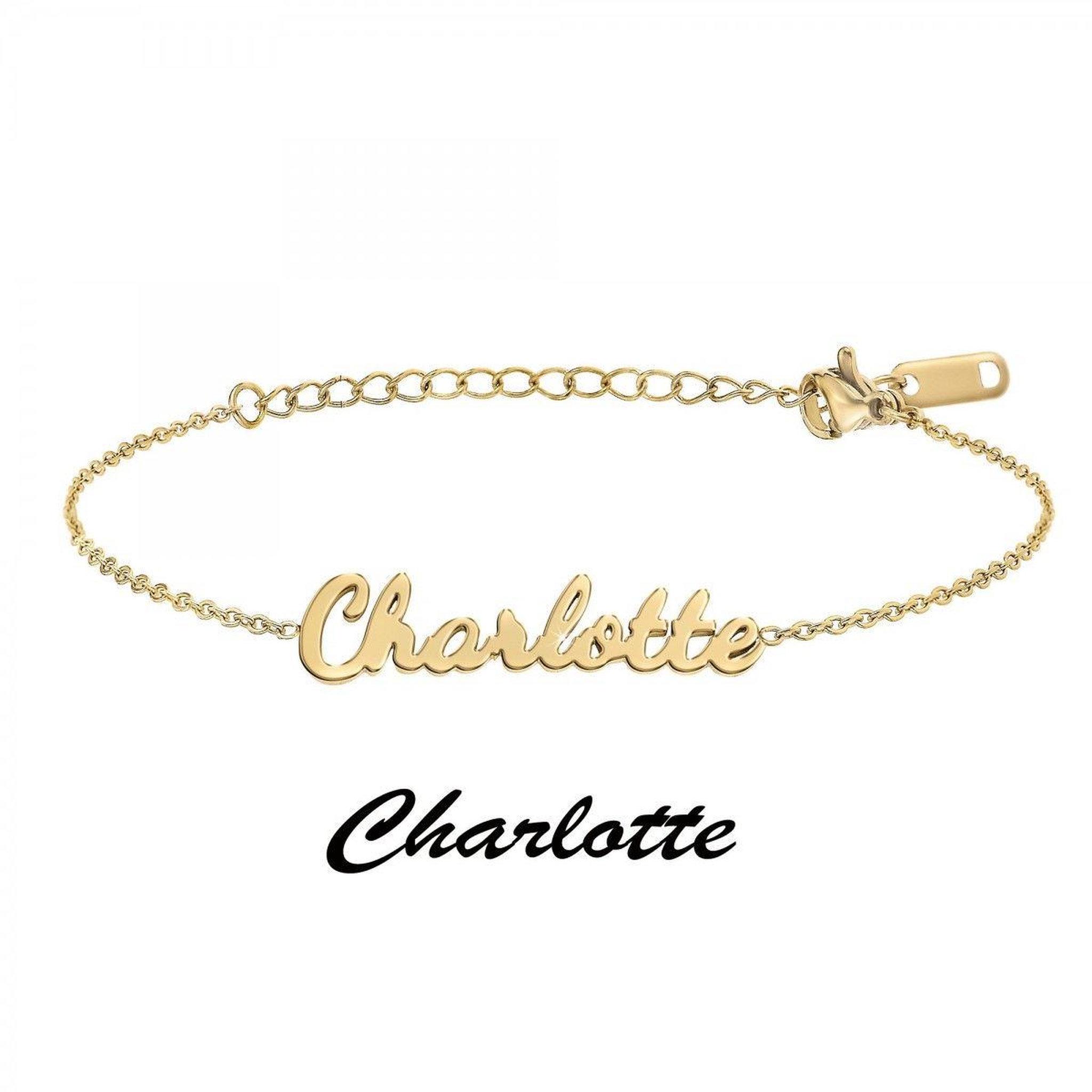 Voir la diapositive 3 : SC CRYSTAL Charlotte - Bracelet prénom