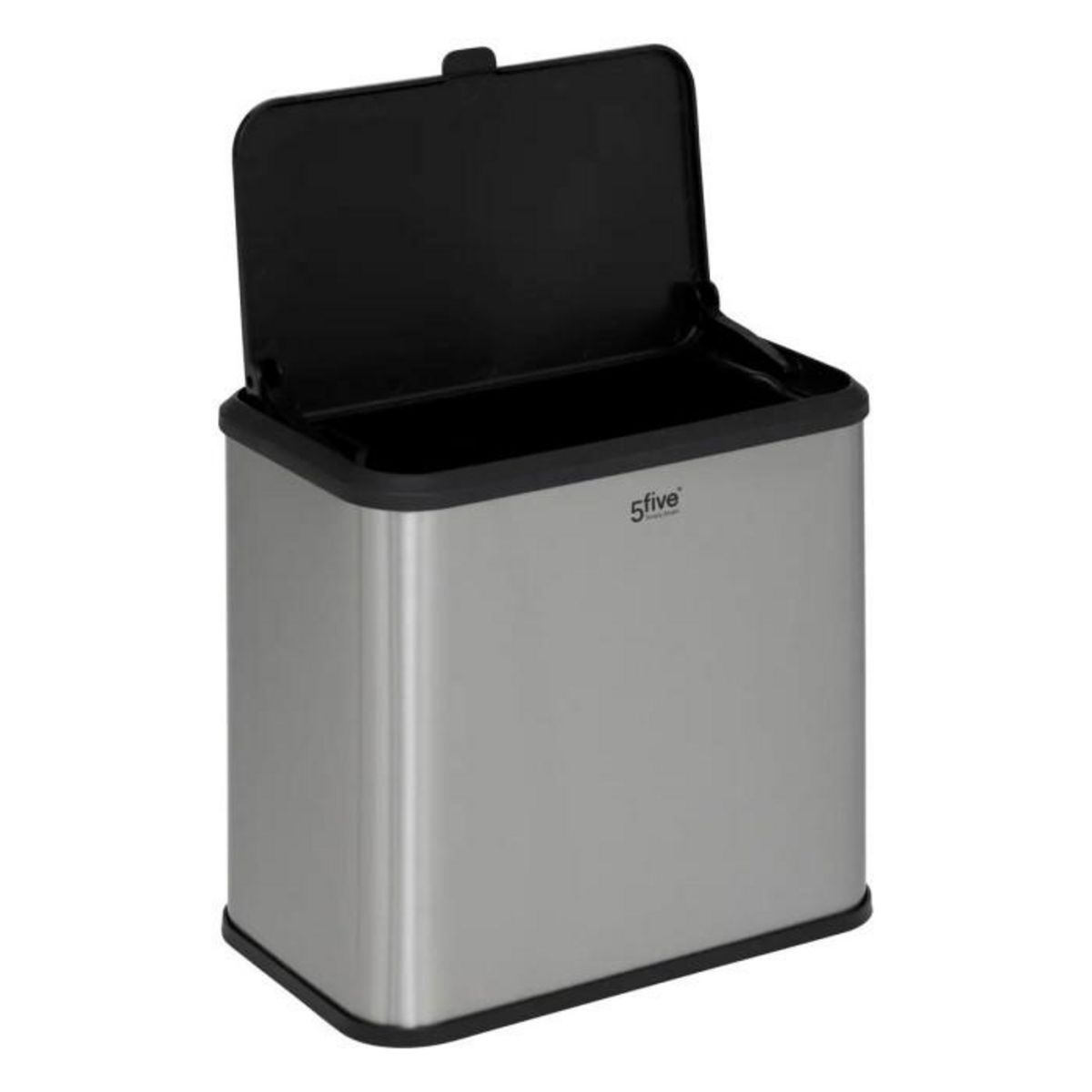 FIVE Poubelle à Compost  Inox  5L Gris