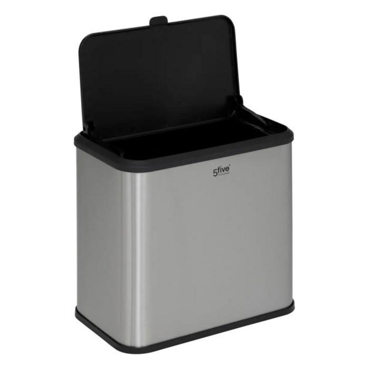 FIVE Poubelle à Compost  Inox  5L Gris