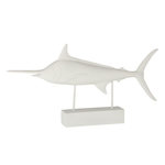Paris Prix Statue Déco en Résine  Espadon  72cm Blanc