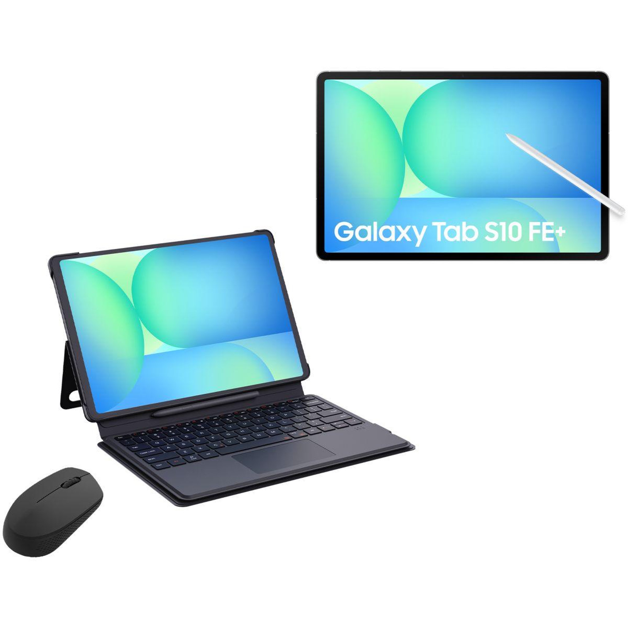 Voir la diapositive 2 : Samsung Tablette Android Pack Galaxy Tab S10 FE+/Etui Clavi/Souri