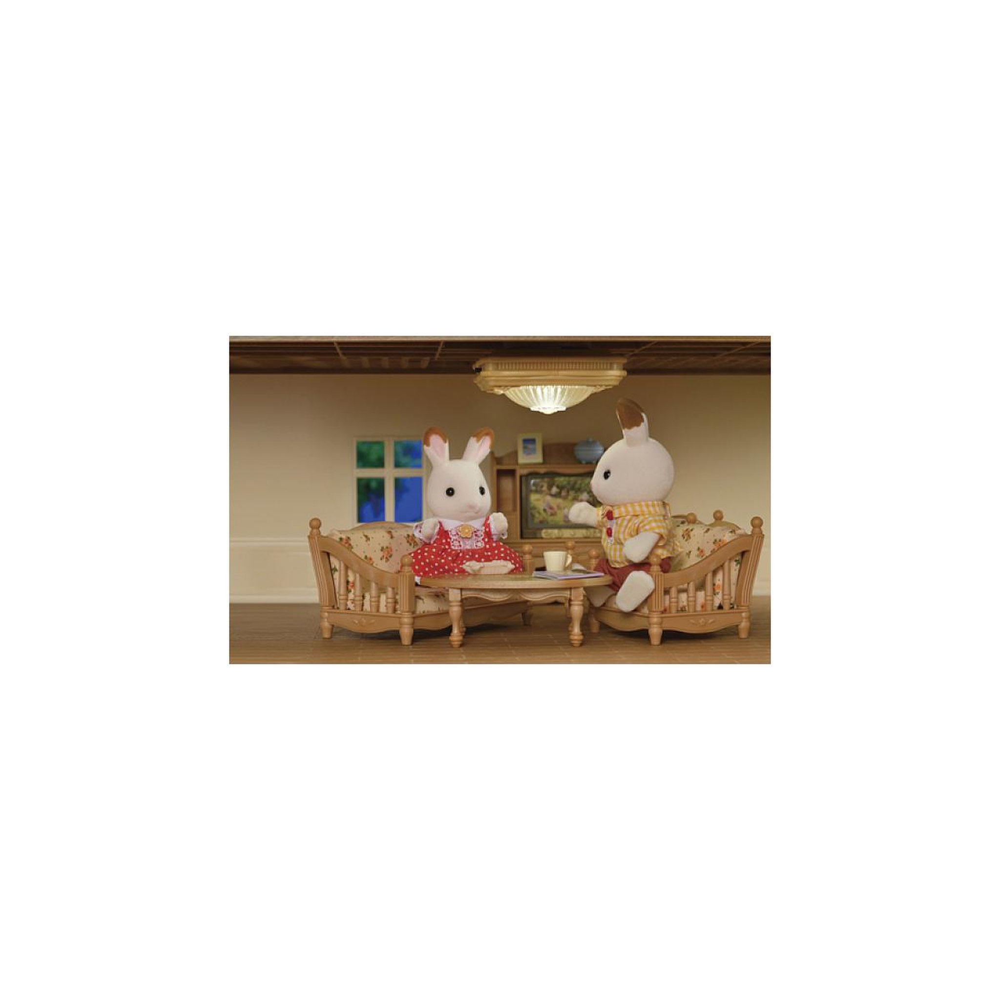 Voir la diapositive 3 : Sylvanian Families Plafonnier Éclairant Sylvanian Families - Accessoire de Jeu pour Maison de Poupées
