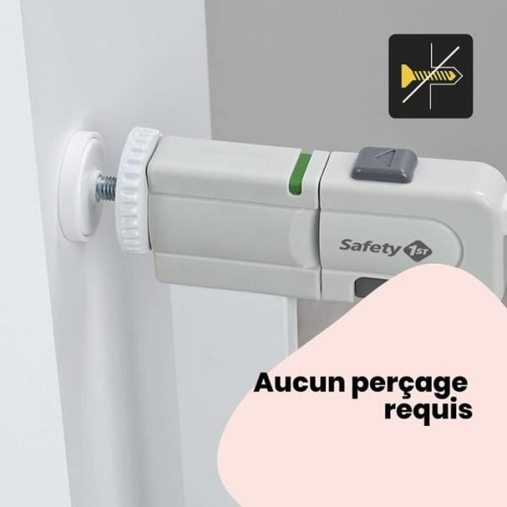 Voir la diapositive 6 : SAFETY 1ST Safety 1st barriere de sécurité enfant easy close - métal - 73 a 80 cm - blanc