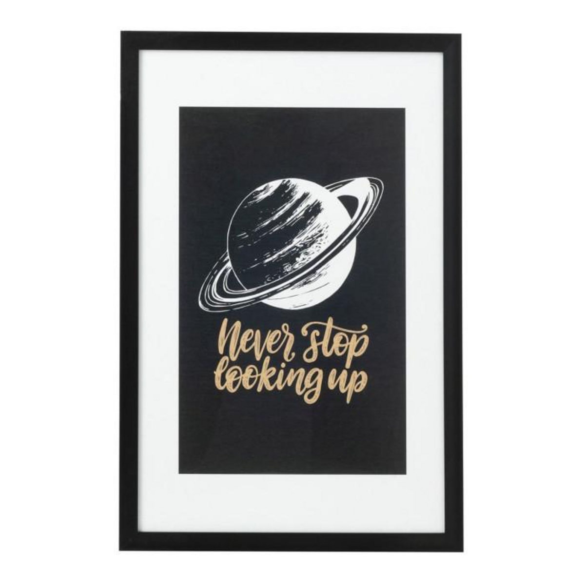 Paris Prix Affiche Murale Déco  Planète Lune  40x60cm Noir