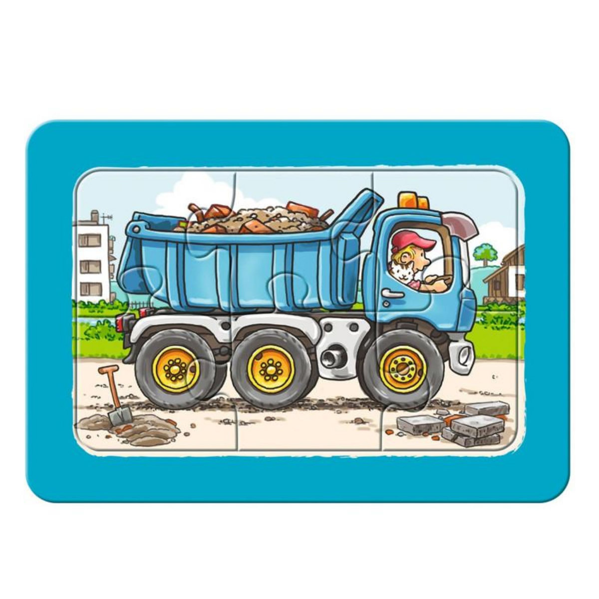RAVENSBURGER RAVENSBURGER Excavators, tractor and dump car, 3x6st.