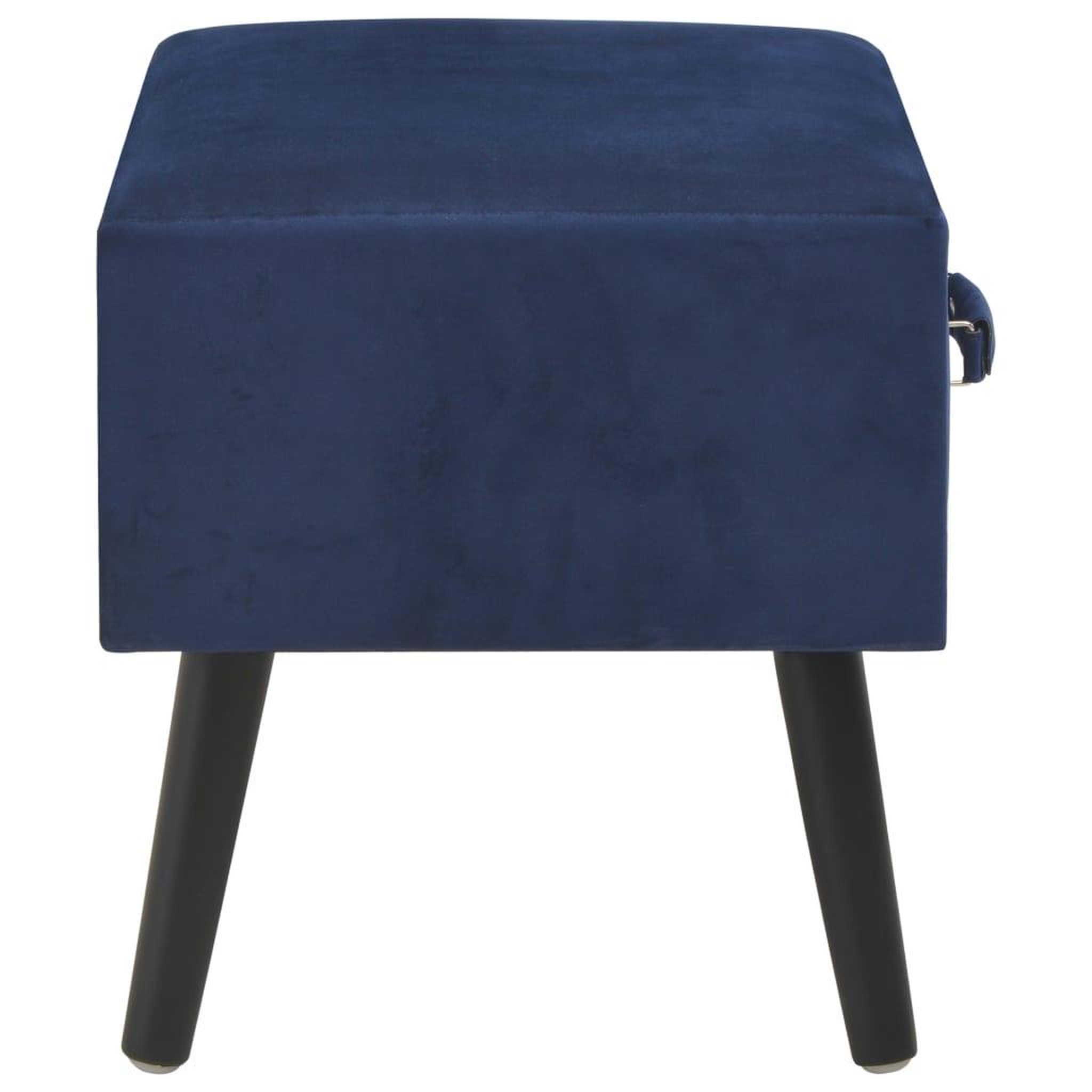 Voir la diapositive 5 : VIDAXL Table de chevet Bleu 40x35x40 cm Velours