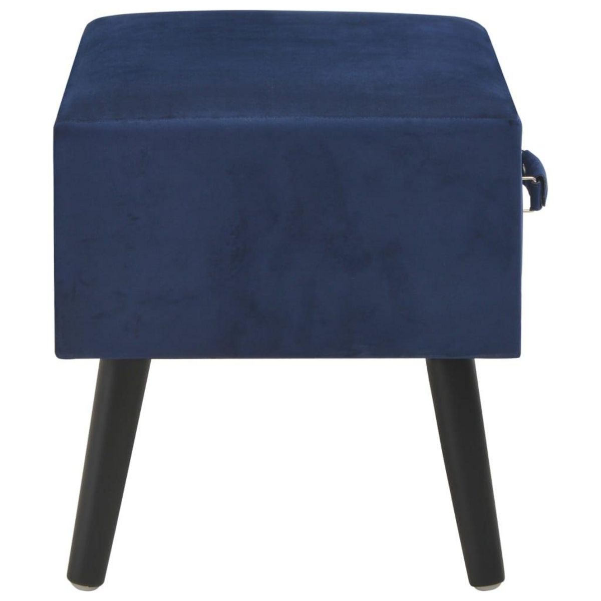 VIDAXL Table de chevet Bleu 40x35x40 cm Velours