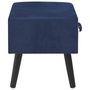 Voir la diapositive 5 : VIDAXL Table de chevet Bleu 40x35x40 cm Velours