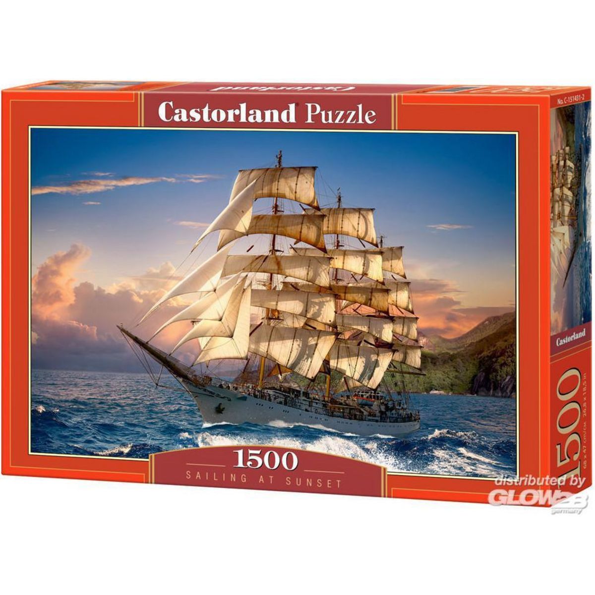 Castorland Puzzle 1500 pièces : Voilier au crépuscule