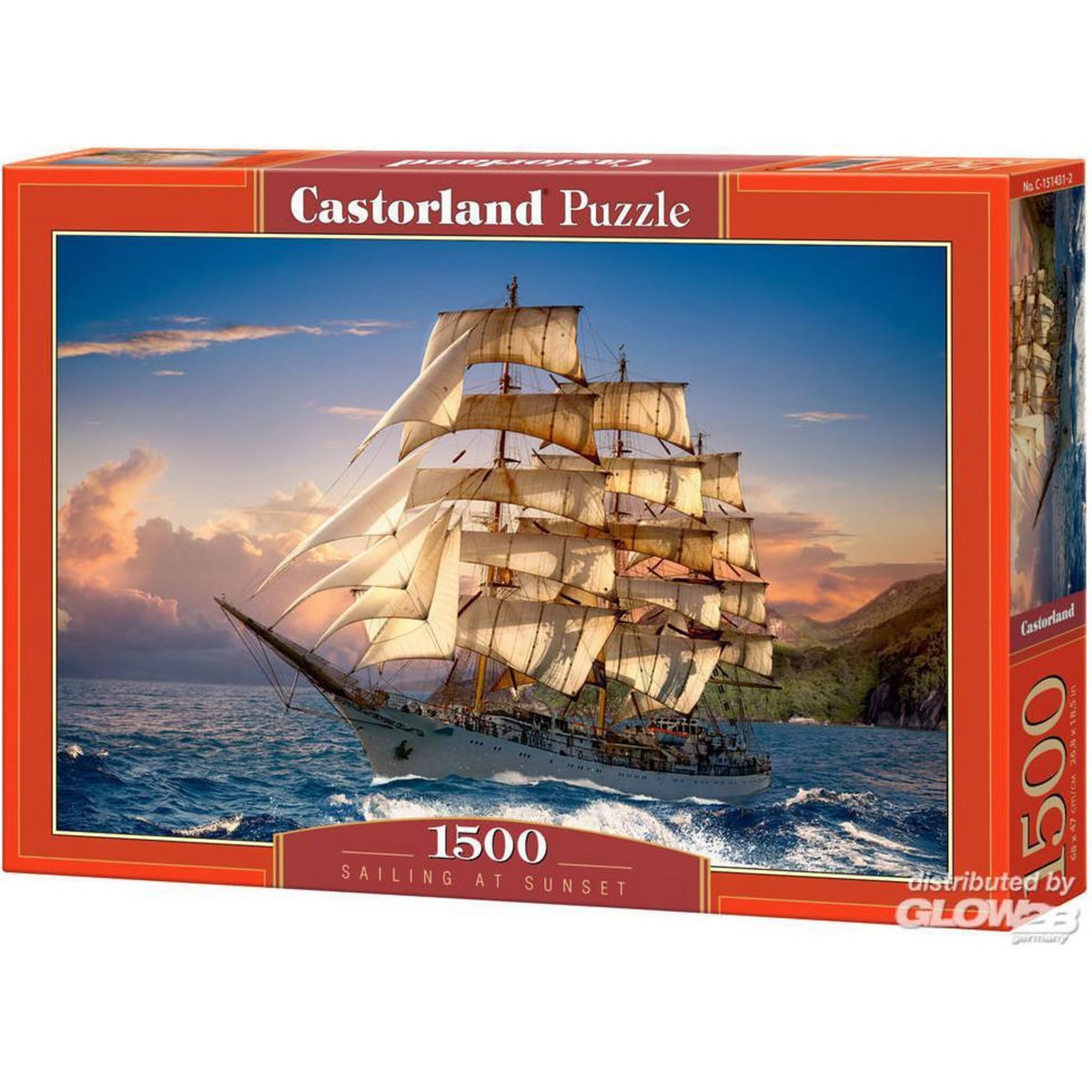 Castorland Puzzle 1500 pièces : Voilier au crépuscule