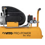 Voir la diapositive 3 : VITO Compresseur d'air Silencieux 50 Litres 10 bar 2,5CV 145 PSI 2.5 CV VITO