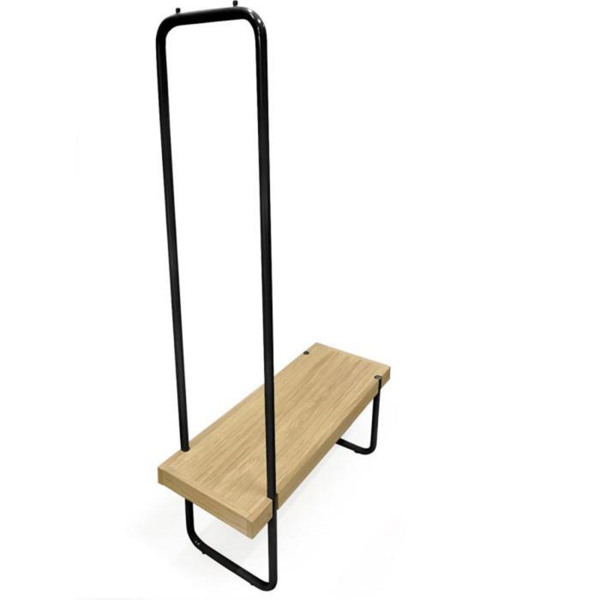 Paris Prix Meuble d'Entrée avec Portant  Ben  90cm Naturel