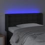Voir la diapositive 4 : VIDAXL Tete de lit a LED Noir 83x16x78/88 cm Similicuir