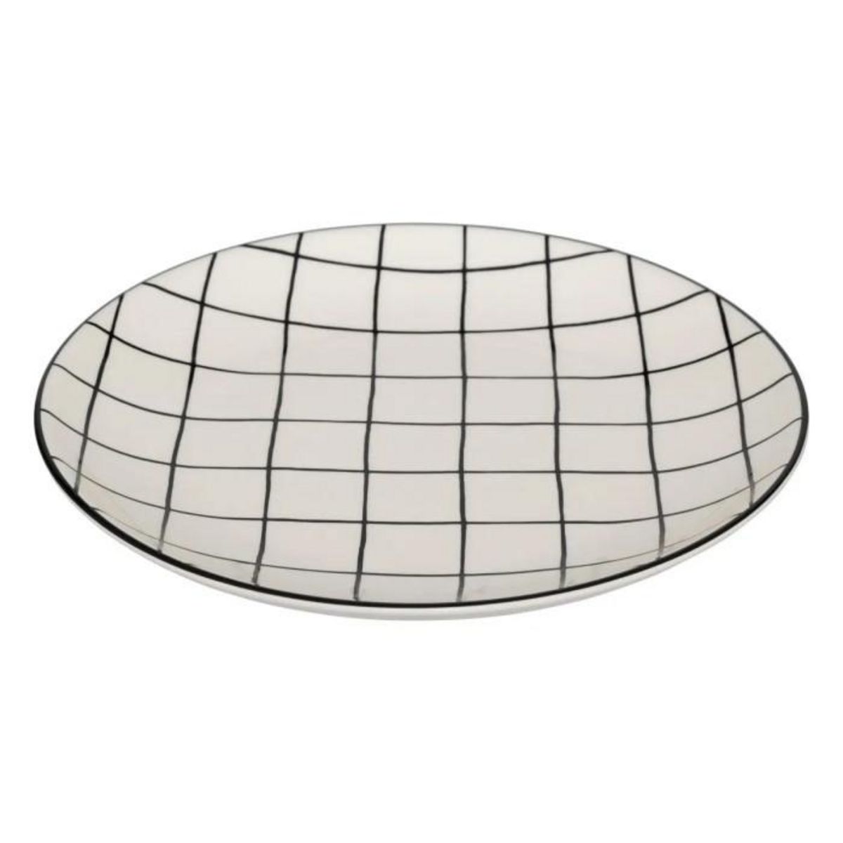 SECRET DE GOURMET Lot de 6 Assiettes Plates  Family Corner  27cm Blanc