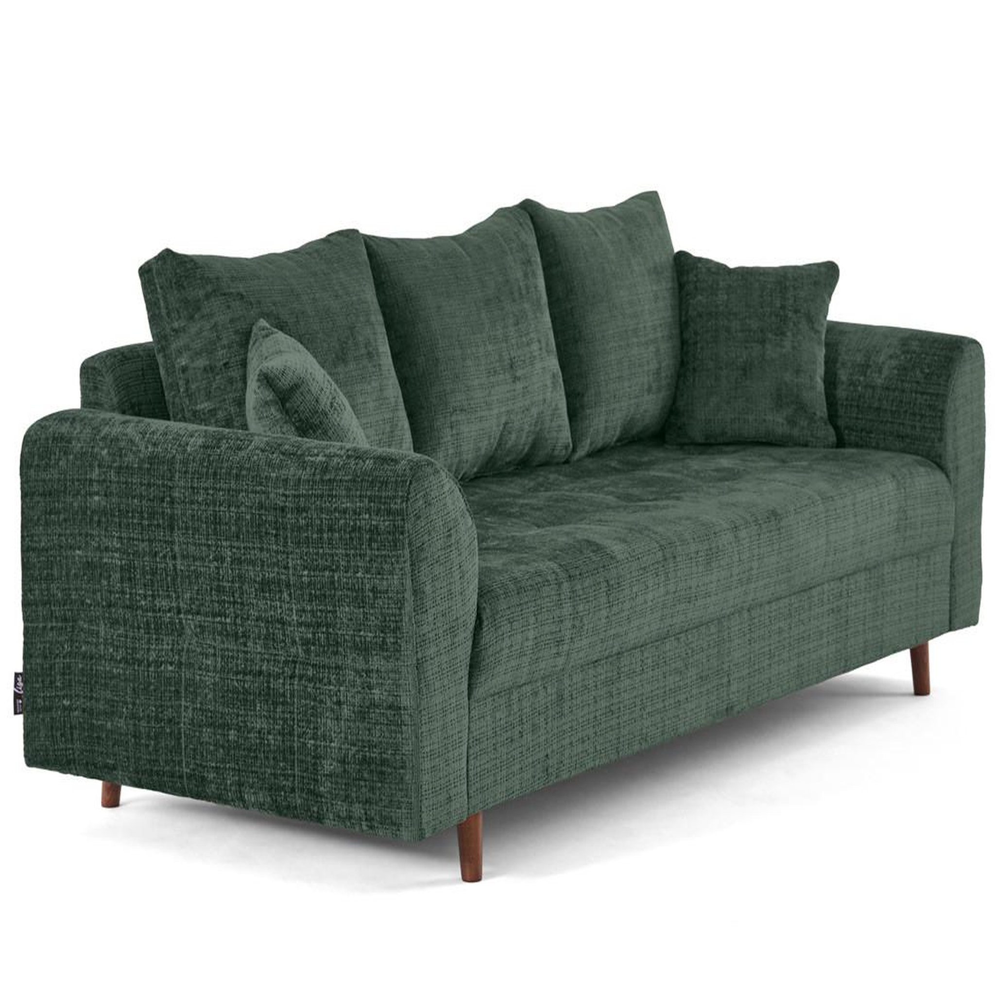 Voir la diapositive 4 : LISA DESIGN Rune - canapé droit 3 places en velours texturé