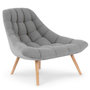 Voir la diapositive 1 : Paris Prix Fauteuil Scandinave en Tissu  Johan 102cm Gris