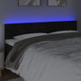 Voir la diapositive 3 : VIDAXL Tete de lit a LED Noir 200x5x78/88 cm Velours