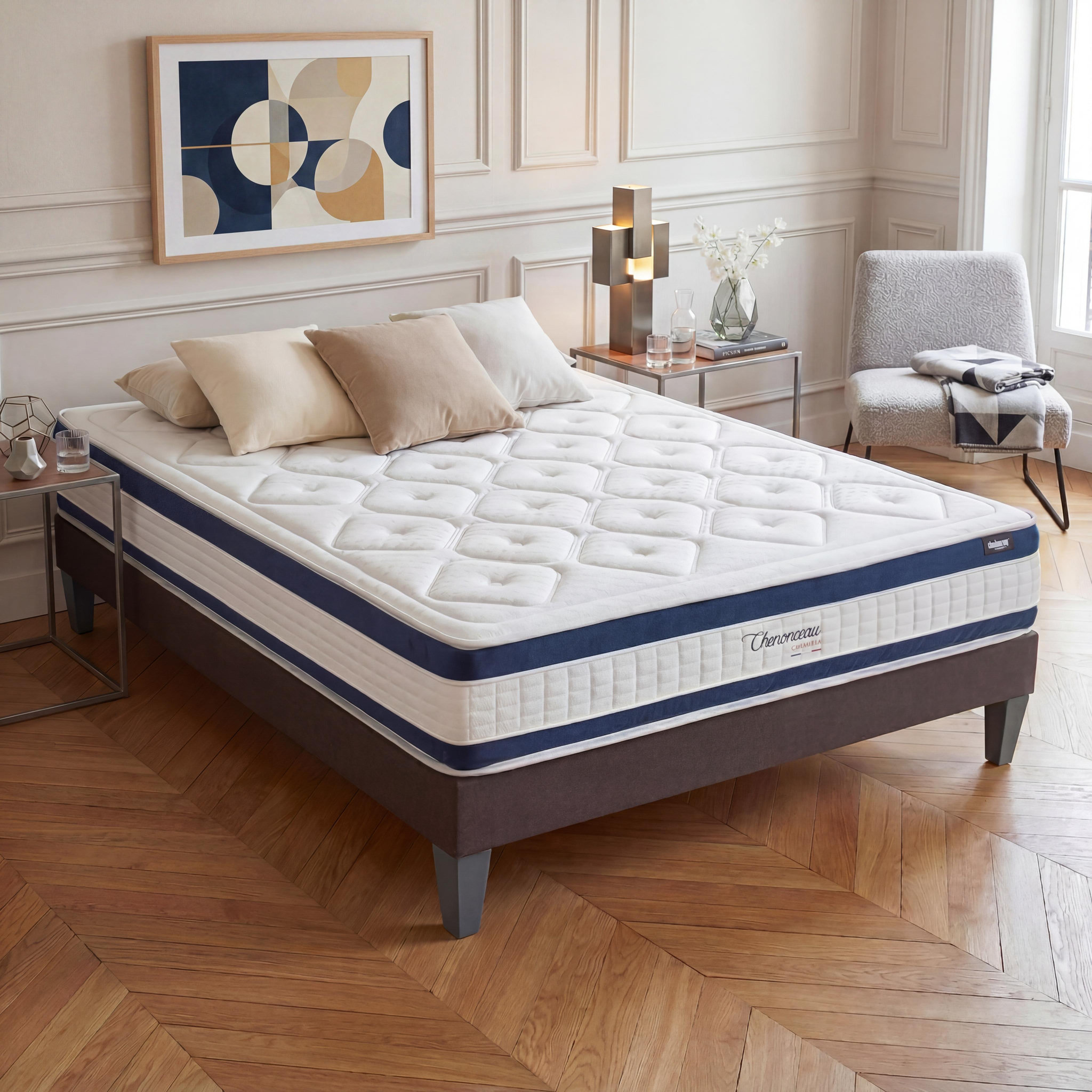 Voir la diapositive 3 : BELLECOUR Bellecour literie | matelas chenonceau | mousse avec mémoire de forme