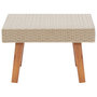 Voir la diapositive 3 : VIDAXL Table basse de jardin Resine tressee Beige