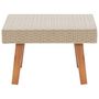 Voir la diapositive 3 : VIDAXL Table basse de jardin Resine tressee Beige