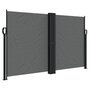 Voir la diapositive 2 : VIDAXL Auvent lateral retractable anthracite 140x1000 cm