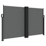 Voir la diapositive 2 : VIDAXL Auvent lateral retractable anthracite 140x1000 cm