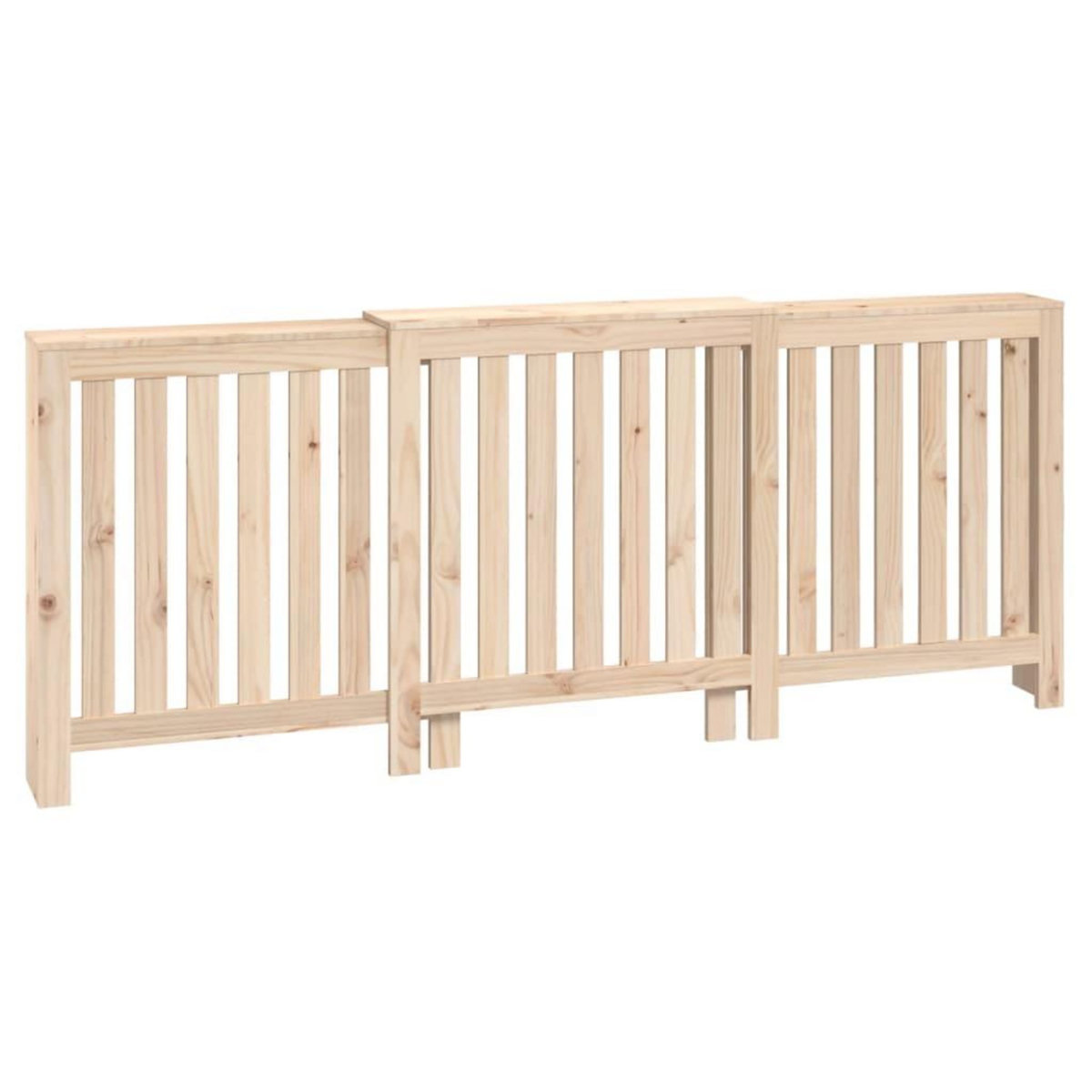 VIDAXL Cache-radiateur 210x21x85 cm Bois massif de pin