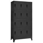 VIDAXL Armoire a casiers Anthracite 90x45x180 cm Acier
