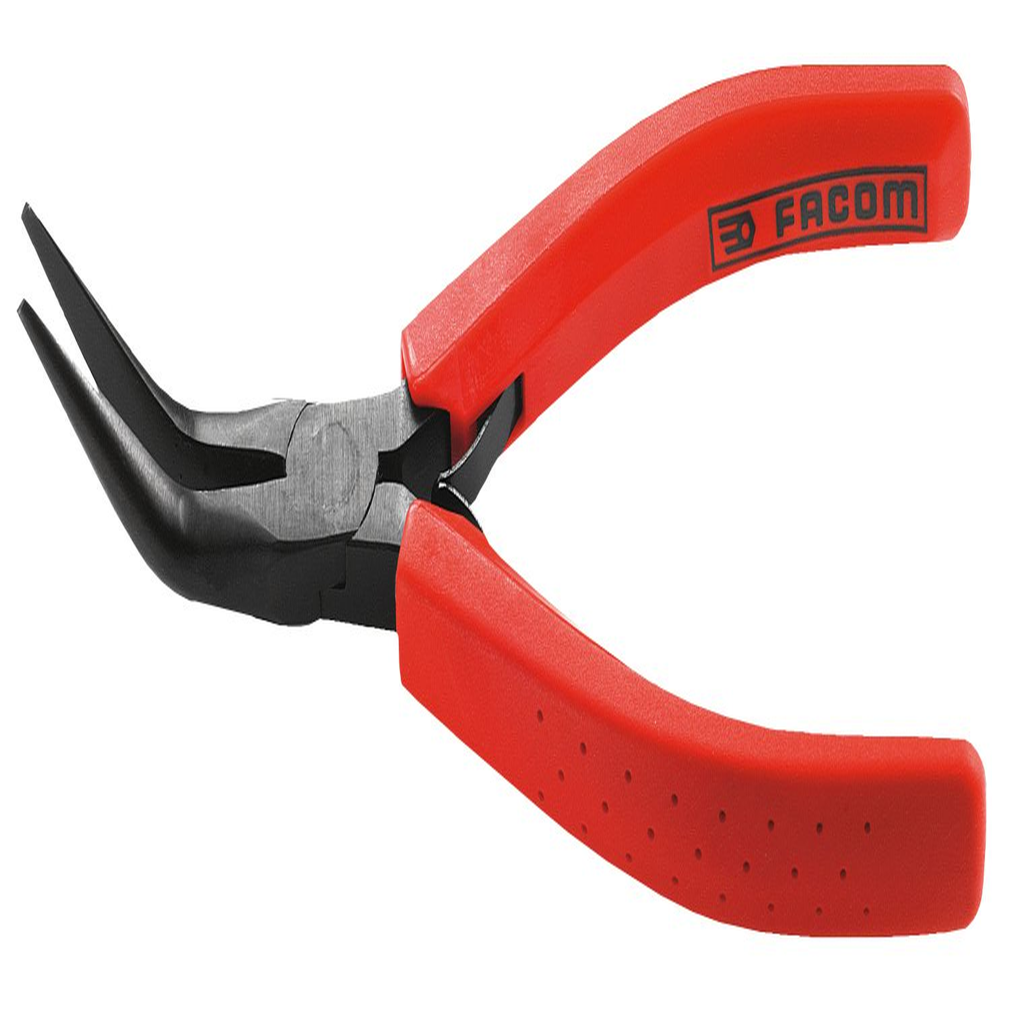 FACOM Pince bec demi-rond 145mm becs lisses, coudés à 40°