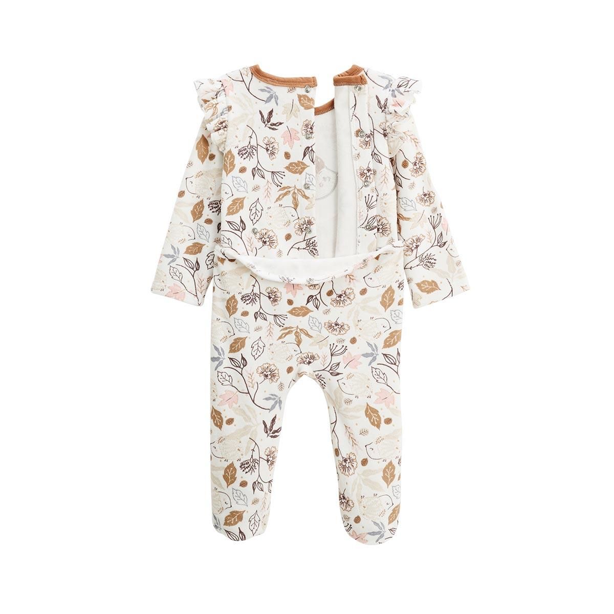 Petit Béguin Pyjama bébé en velours Chincha