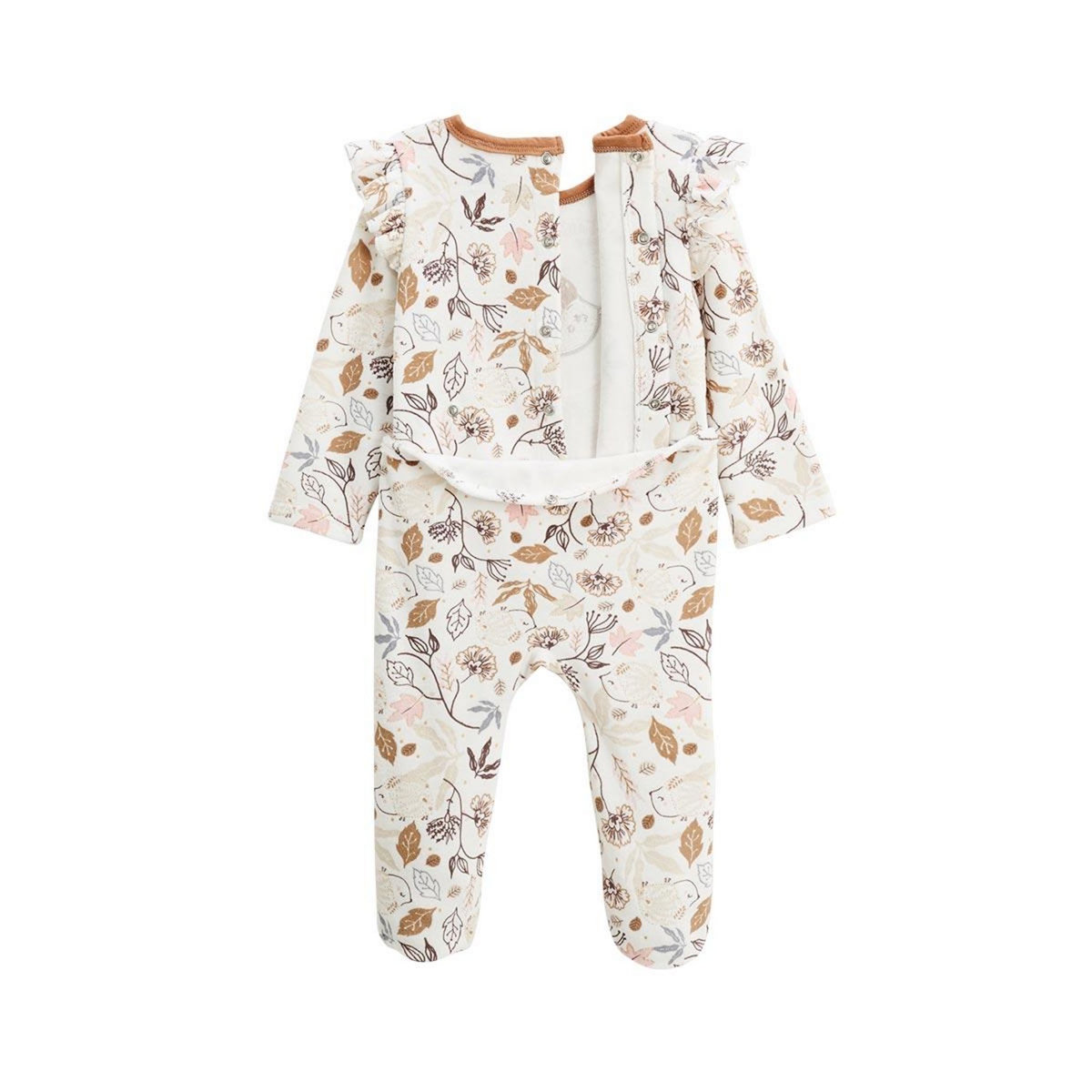 Petit Béguin Pyjama bébé en velours Chincha