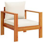 Voir la diapositive 2 : VIDAXL Chaise de jardin avec coussins bois massif d'acacia