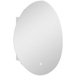 HOMCOM Armoire miroir organique LED réglable salle de bain 2 étagères