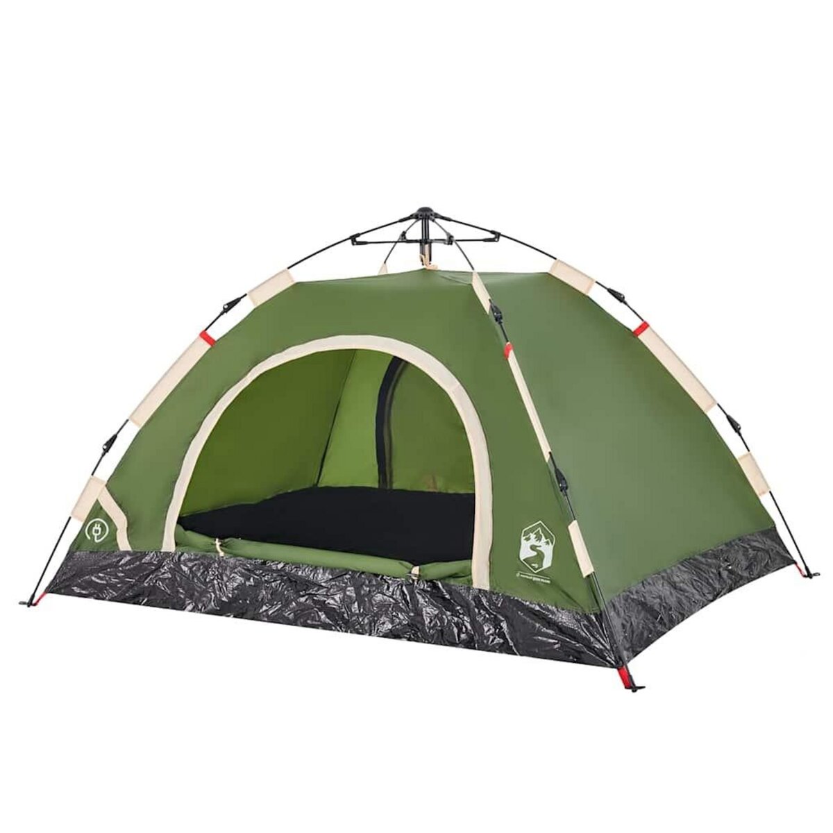VIDAXL Tente de camping 2 personnes vert liberation rapide