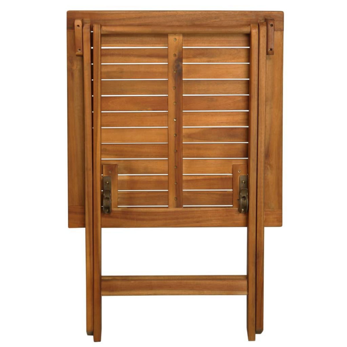 VIDAXL Ensemble de bistro pliable 3 pcs avec coussins Acacia solide