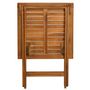 Voir la diapositive 3 : VIDAXL Ensemble de bistro pliable 3 pcs avec coussins Acacia solide