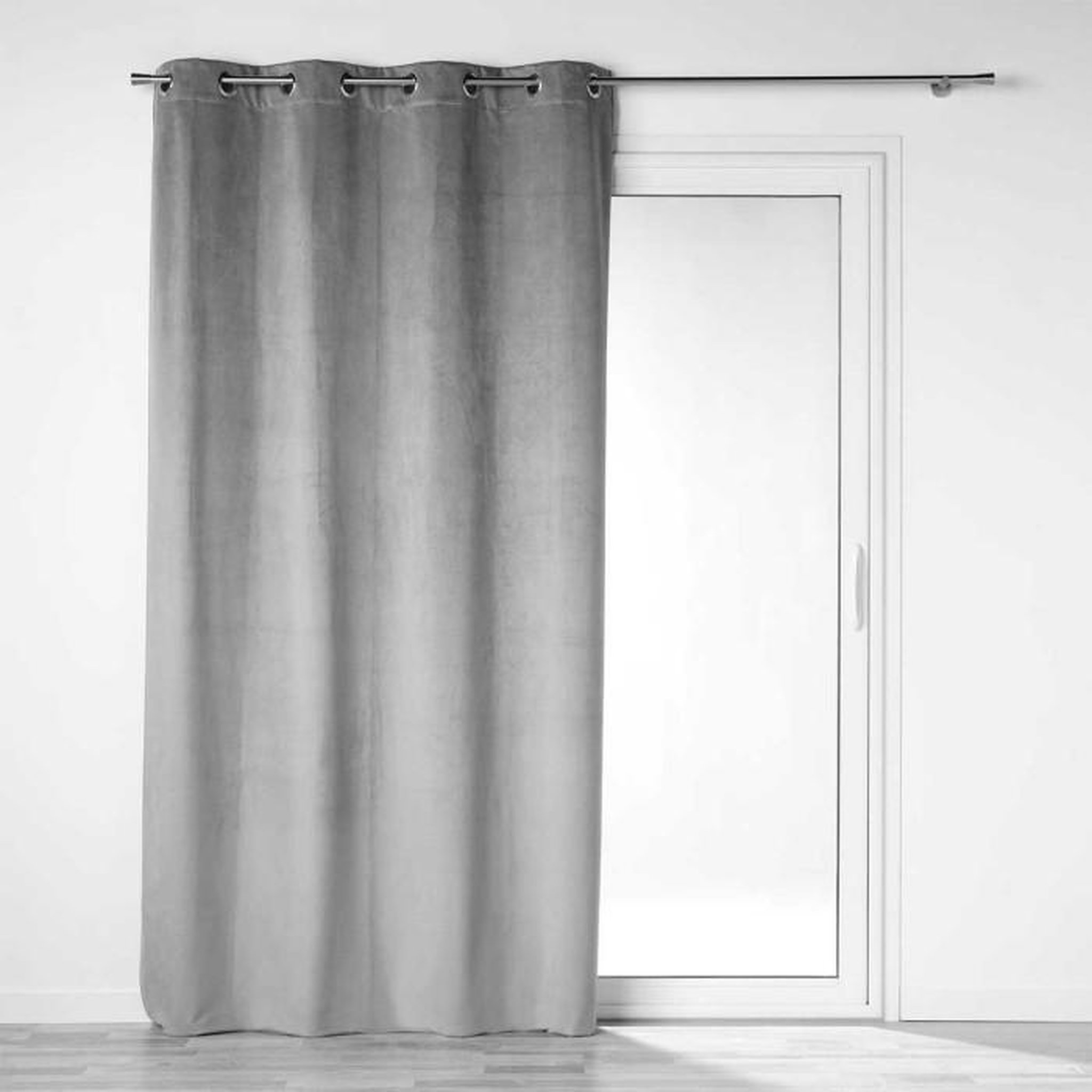 Voir la diapositive 1 : Paris Prix Rideau Occultant  Velounight  135x260cm Gris