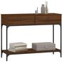 Voir la diapositive 3 : VIDAXL Table console chene marron 100x34,5x75 cm bois d'ingenierie