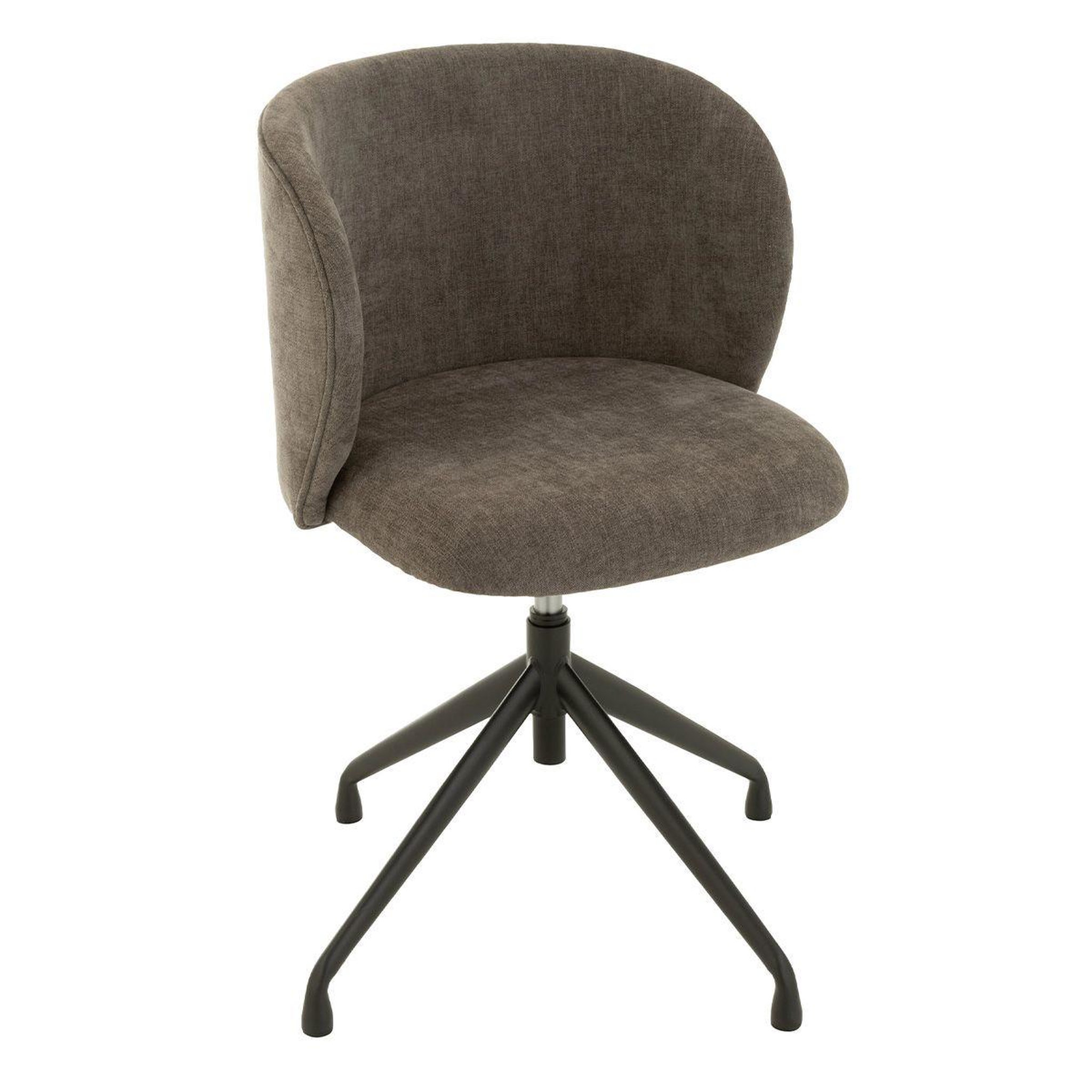 J-LINE Chaise pivotante design  gena  78-83cm gris foncé