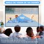 Voir la diapositive 6 : HOMCOM Écran de projection motorisé home-cinéma format 16:9 120 pouces 4K HD avec télécommande blanc noir