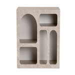 Habitat et Jardin Buffet en bois  Lessa  - 80 x 37 x 74 cm - Travertin