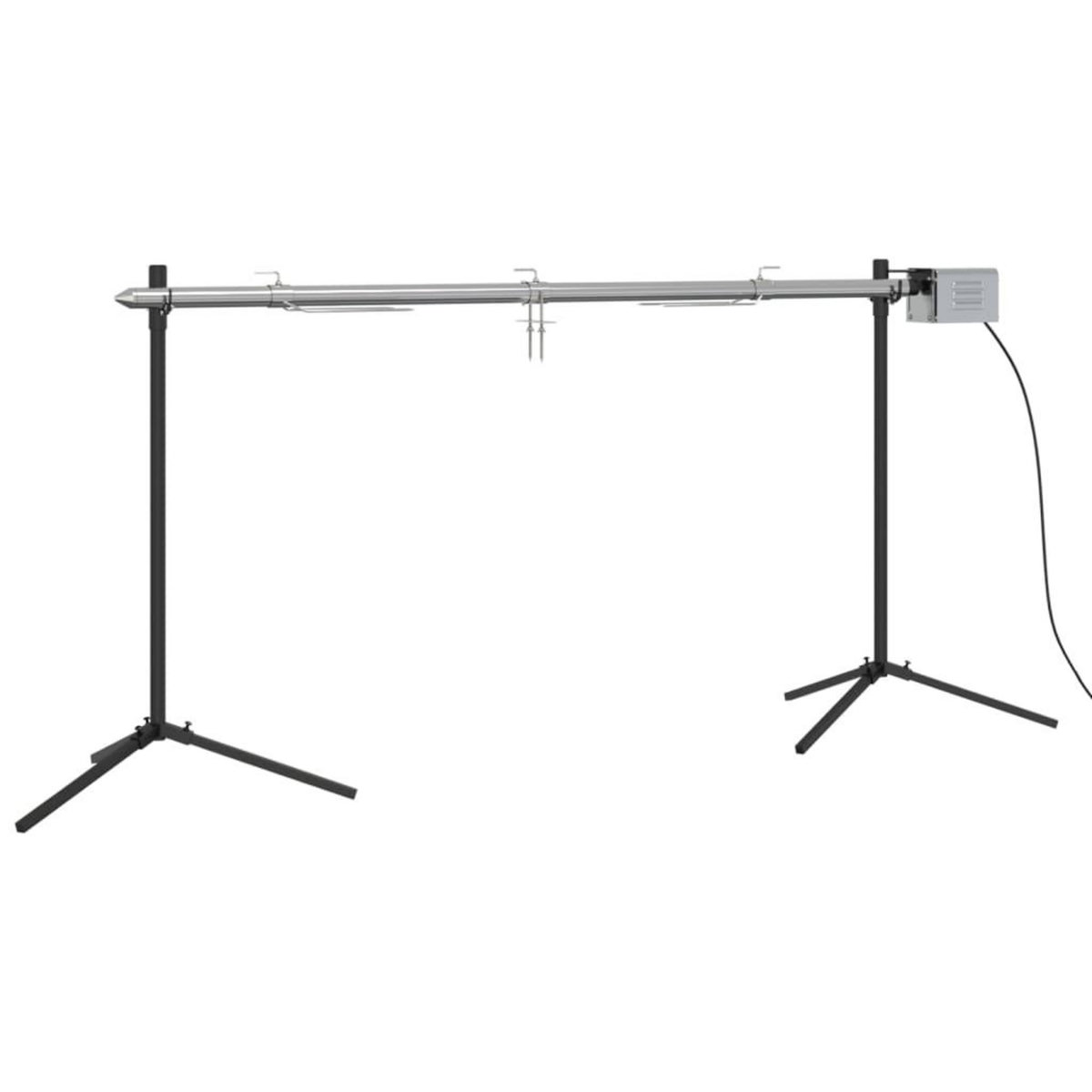 VIDAXL Ensemble de grille et de plateau automatique pour barbecue inox