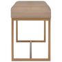Voir la diapositive 3 : VIDAXL Banc d'entree beige 80 cm velours