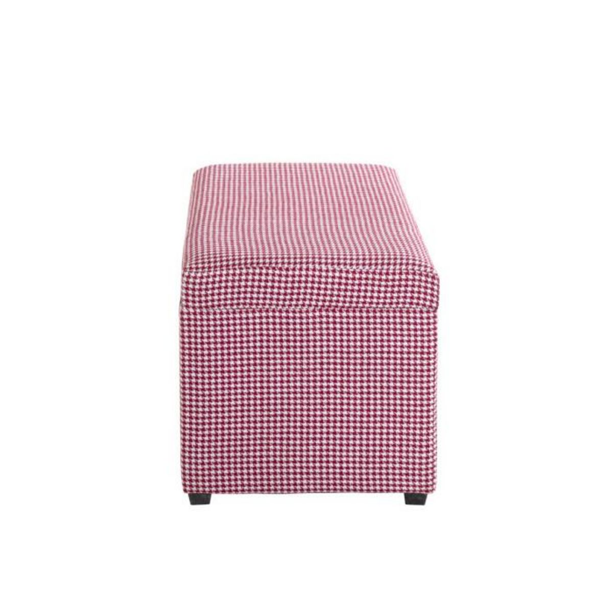 Paris Prix Coffre de Rangement  Aghana  65cm Rose & Blanc